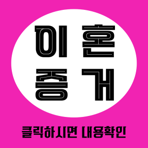이혼증거